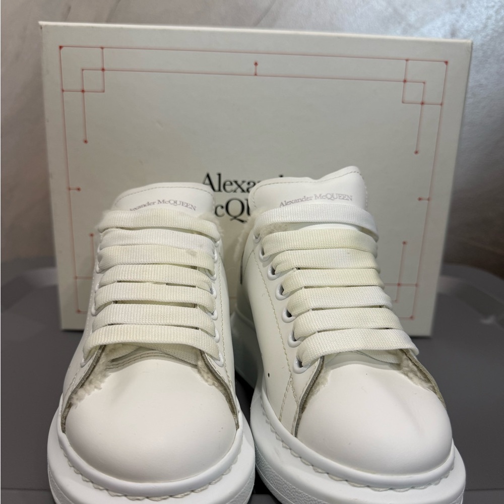 Alexander McQueen Kids Cream Sneakers